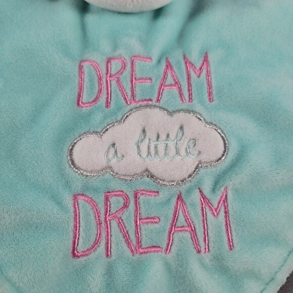 Baby Starters Unicorn Lovey Security Blanket Rattle Pink Teal Little Dream Plush - Picture 4 of 10